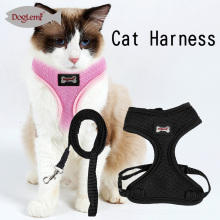 Harnais de chat de harnais d&#39;animal familier de maille Set Leash et harnais de chat de chaton